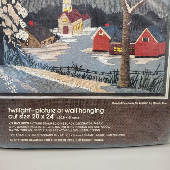 Bucilla Needlecraft Twilight Crewel Kit Number 48691 - Picture 3 of 5